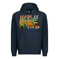 Navy Loads of luck with school bus St. Patrick's Day Premium Hoodie - FaDigitalArtStudio