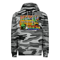 Slate Camo Loads of luck with school bus St. Patrick's Day Premium Hoodie - FaDigitalArtStudio