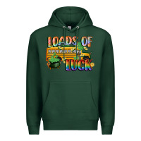 Sports Green Loads of luck with school bus St. Patrick's Day Premium Hoodie - FaDigitalArtStudio