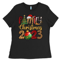Black family christmas 2023 Ladies Tee - MaliasSmallBusiness