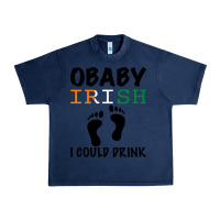 Navy O' Baby Irish I Could Drink Urban Heavy Tee - Bettercallsaul