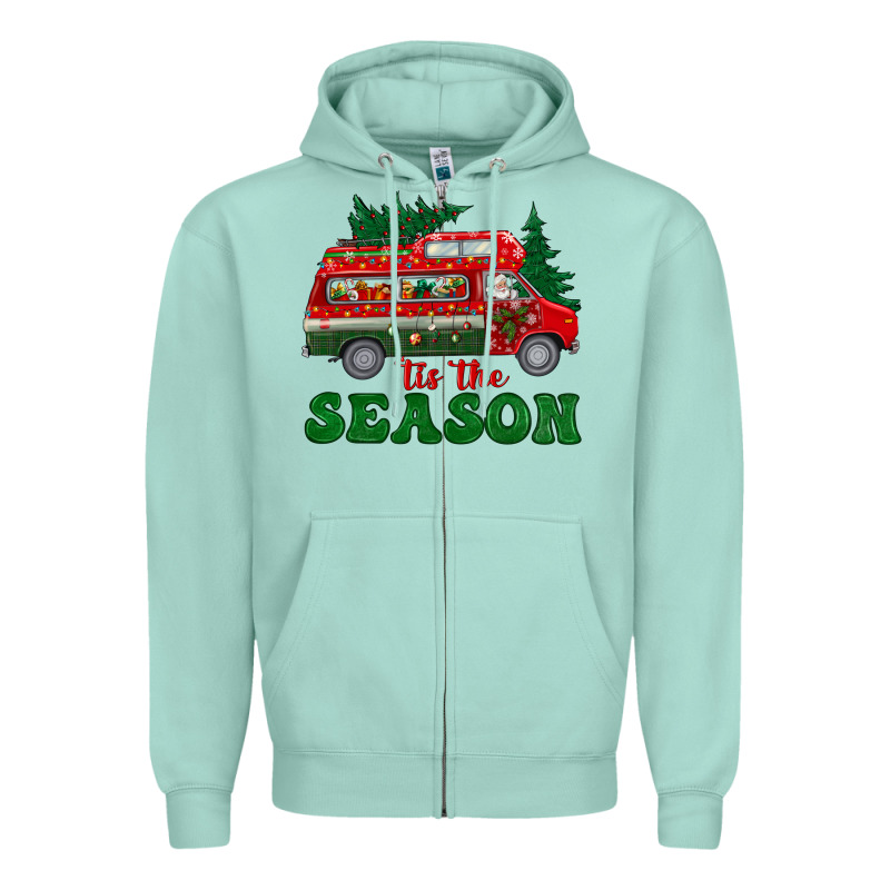 Christmas 'tis The Season Zipper Hoodie by BundleAndBundleShop | Teevron