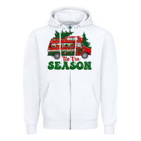 White christmas 'tis the season Zipper Hoodie - BundleAndBundleShop