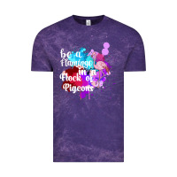 Cloud Purple Be a Flamingo in a Flock of Pigeons Vintage Tee - Bettercallsaul