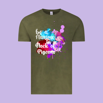 Be A Flamingo In A Flock Of Pigeons Vintage Tee Designed By Bettercallsaul