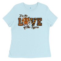 Baby Blue love of the tigers Ladies Tee - RanaPortraitStore