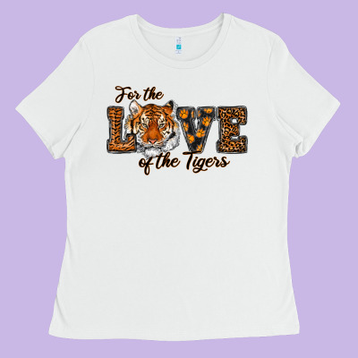 Love Of The Tigers Ladies Tee Designed By Ranaportraitstore
