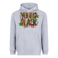 Heather Grey young black free ish Heavyweight Hoodie - CowhideDigitalArt