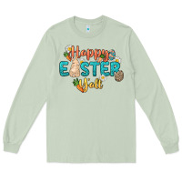 Matcha Happy Easter y'all Easter Day Long Sleeve Tee - HowdyJamesFarm
