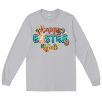 Moon Dust Happy Easter y'all Easter Day Long Sleeve Tee - HowdyJamesFarm