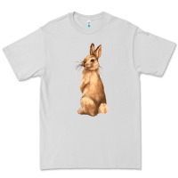 Dove Grey Bunny Premium Tee - NancyCooperArtShop