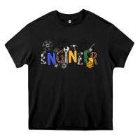 Black engineer Heavy Core Tee - NancyCooperArtShop