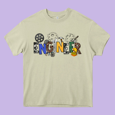 Engineer Heavy Core Tee Designed By Nancycooperartshop