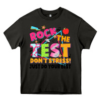 Asphalt rock the test don't stress! just do your best Heavy Core Tee - JahusDesignShop