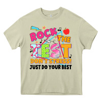 Mossy rock the test don't stress! just do your best Heavy Core Tee - JahusDesignShop