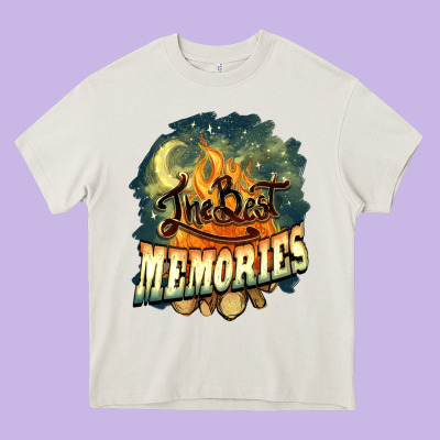 Camping The Best Memories Heavy Core Tee Designed By Nancycooperartshop