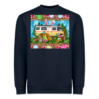 Navy Easter Day camping Heavyweight Sweatshirt - OliviaCreatesArt