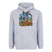 Heather Grey summer min Heavyweight Hoodie - CowhideDigitalArt