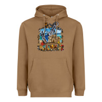 Toasted Coconut summer min Heavyweight Hoodie - CowhideDigitalArt