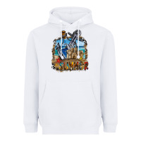 White summer min Heavyweight Hoodie - CowhideDigitalArt