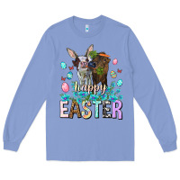 Colony Blue Happy Easter Heifers Easter Day Long Sleeve Tee - HowdyJamesFarm