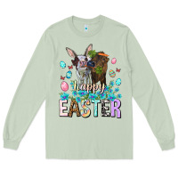 Matcha Happy Easter Heifers Easter Day Long Sleeve Tee - HowdyJamesFarm