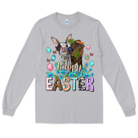Moon Dust Happy Easter Heifers Easter Day Long Sleeve Tee - HowdyJamesFarm