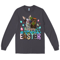 Smoke Happy Easter Heifers Easter Day Long Sleeve Tee - HowdyJamesFarm