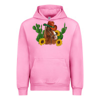 Fuchsia Pink western horse cowboy hat cactus sunflowers Urban Hoodie - Artiststas