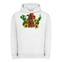 Pigment Lunar Rock western horse cowboy hat cactus sunflowers Urban Hoodie - Artiststas