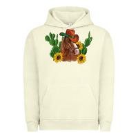 Pigment Pistachio western horse cowboy hat cactus sunflowers Urban Hoodie - Artiststas