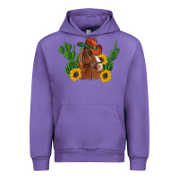 Tulip western horse cowboy hat cactus sunflowers Urban Hoodie - Artiststas