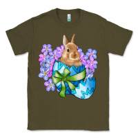 Army Green easter bunny egg flowers Classic Tee - RanaPortraitStore