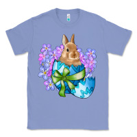 Colony Blue easter bunny egg flowers Classic Tee - RanaPortraitStore