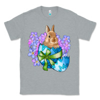 Heather Grey easter bunny egg flowers Classic Tee - RanaPortraitStore