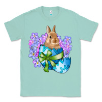 Seafoam easter bunny egg flowers Classic Tee - RanaPortraitStore