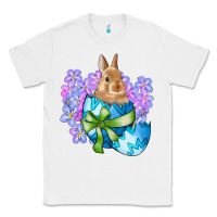 White easter bunny egg flowers Classic Tee - RanaPortraitStore