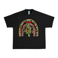 Black christmas cactus rainbow Urban Heavy Tee - JahusDesignShop