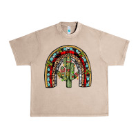 French Oak christmas cactus rainbow Urban Heavy Tee - JahusDesignShop