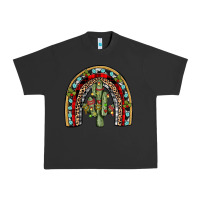 Pigment Black christmas cactus rainbow Urban Heavy Tee - JahusDesignShop