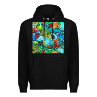 Black boy child coffee cup and teddy bear with thunderbolts and camouflage s Premium Hoodie - BundleAndBundleShop