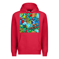 Cardinal boy child coffee cup and teddy bear with thunderbolts and camouflage s Premium Hoodie - BundleAndBundleShop