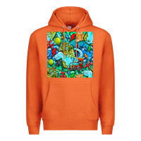 Carrot boy child coffee cup and teddy bear with thunderbolts and camouflage s Premium Hoodie - BundleAndBundleShop