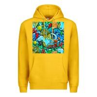 Lemon boy child coffee cup and teddy bear with thunderbolts and camouflage s Premium Hoodie - BundleAndBundleShop