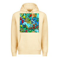 Pina Colada boy child coffee cup and teddy bear with thunderbolts and camouflage s Premium Hoodie - BundleAndBundleShop