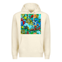 Sandshell boy child coffee cup and teddy bear with thunderbolts and camouflage s Premium Hoodie - BundleAndBundleShop