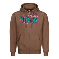 Chestnut Xoxo Valentine's Day Turquoise Gem Zipper Hoodie - FaDigitalArtStudio