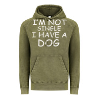 Vintage Olive I m Not SIngle I Have a Dog Vintage Hoodie - Bettercallsaul