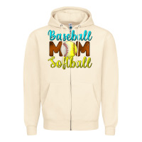 Sandshell baseball mom softball Zipper Hoodie - BundleAndBundleShop