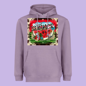 Summer Vibes Heavyweight Hoodie Designed By Cowhidedigitalart